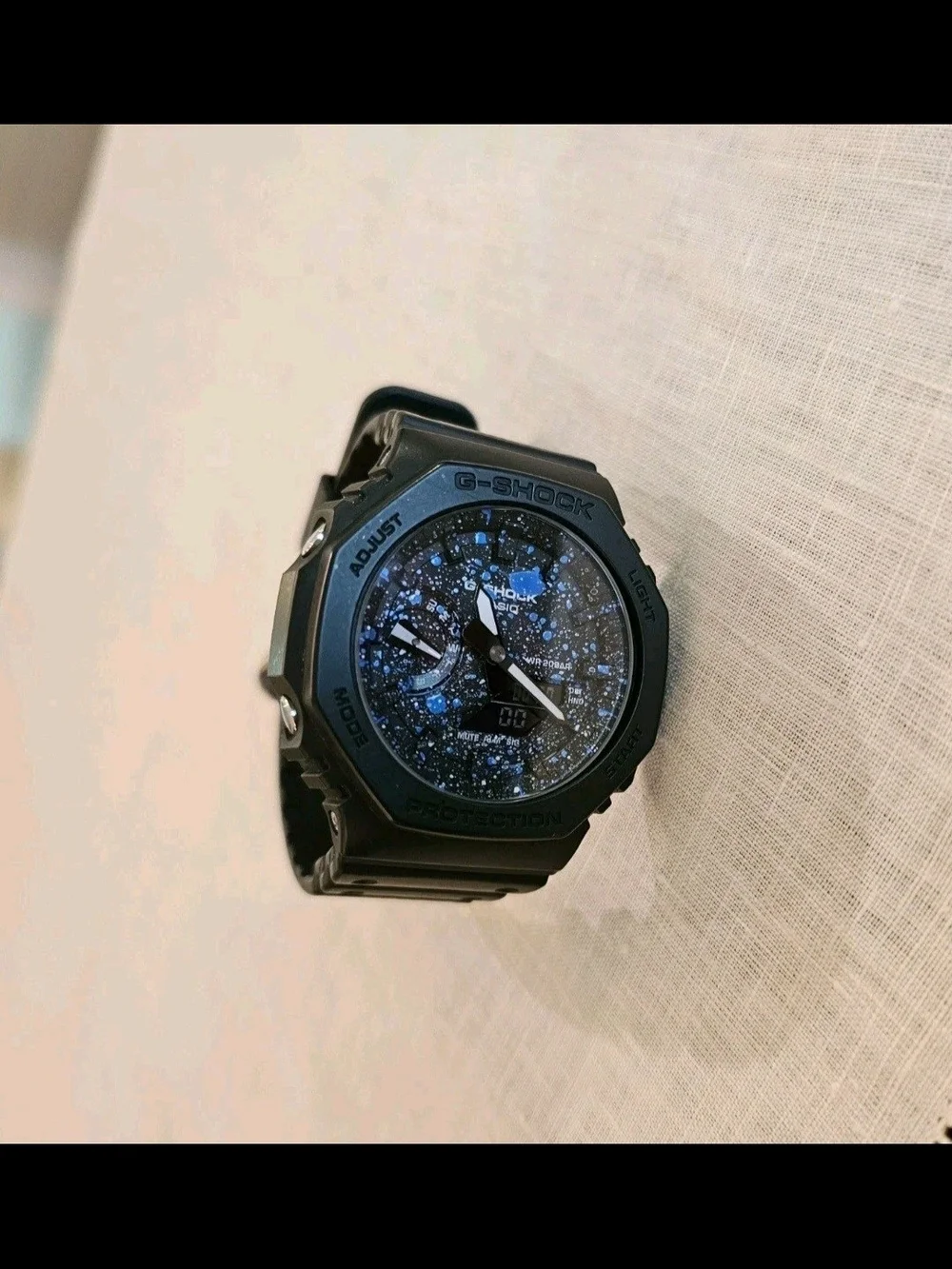 Custom Casio G-Shock GA-2100 Galaxy Painted CasiOak Watch